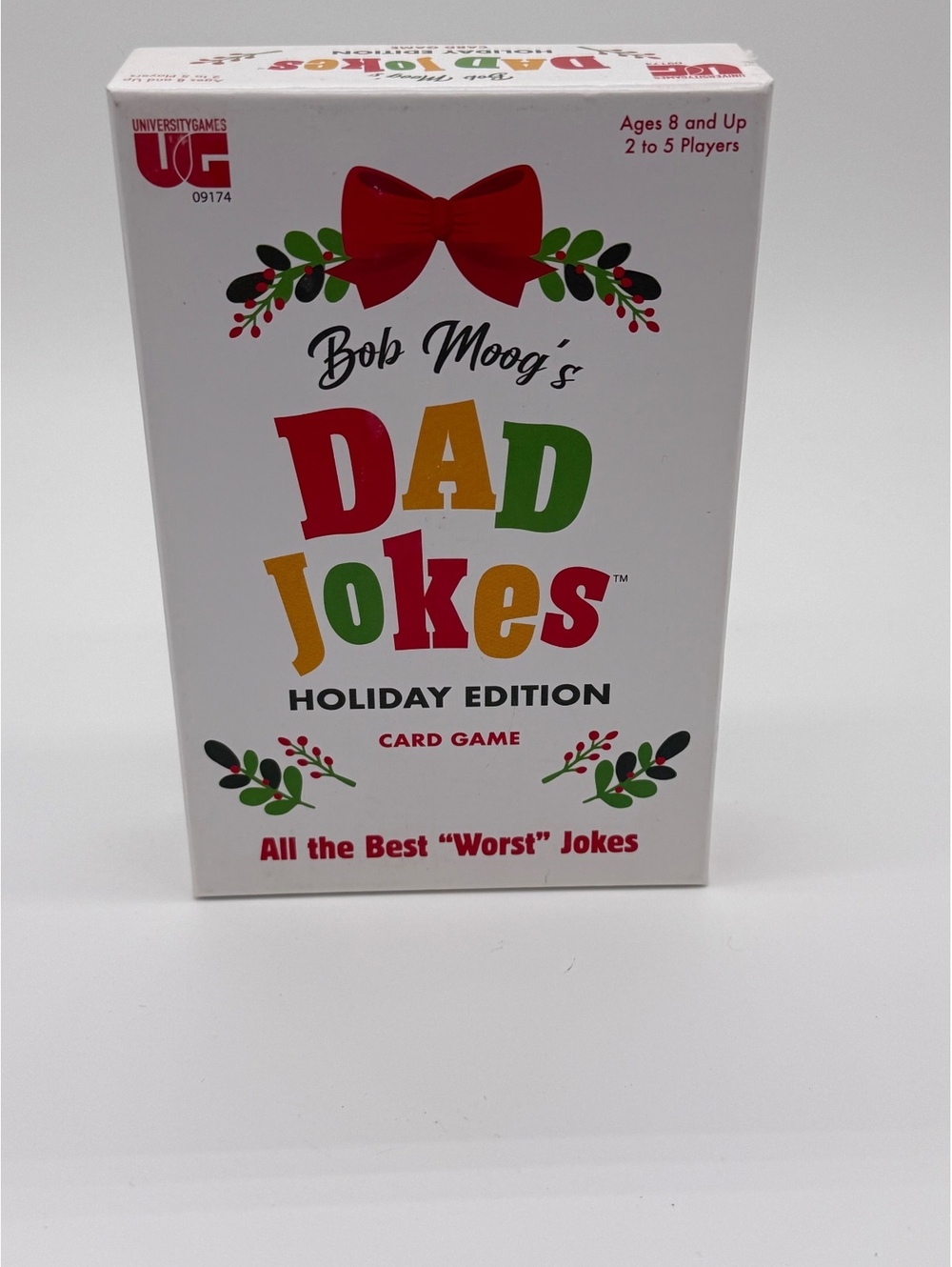 University Games Bob Moog's Dad Jokes Card Game Holiday Edition New